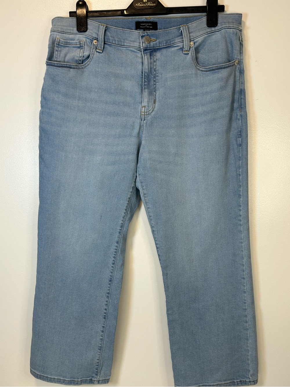 Banana Republic Light Blue Relaxed Boot Cut‎ High Rise Cropped Jeans Women’s 14